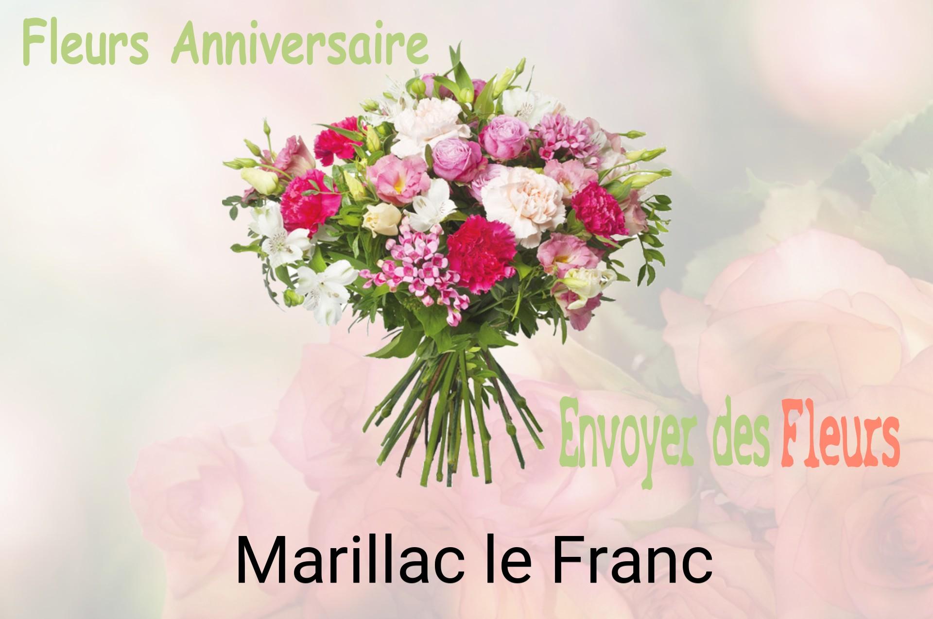 Bouquet de fleurs d’anniversaire livré à Marillac-le-Franc