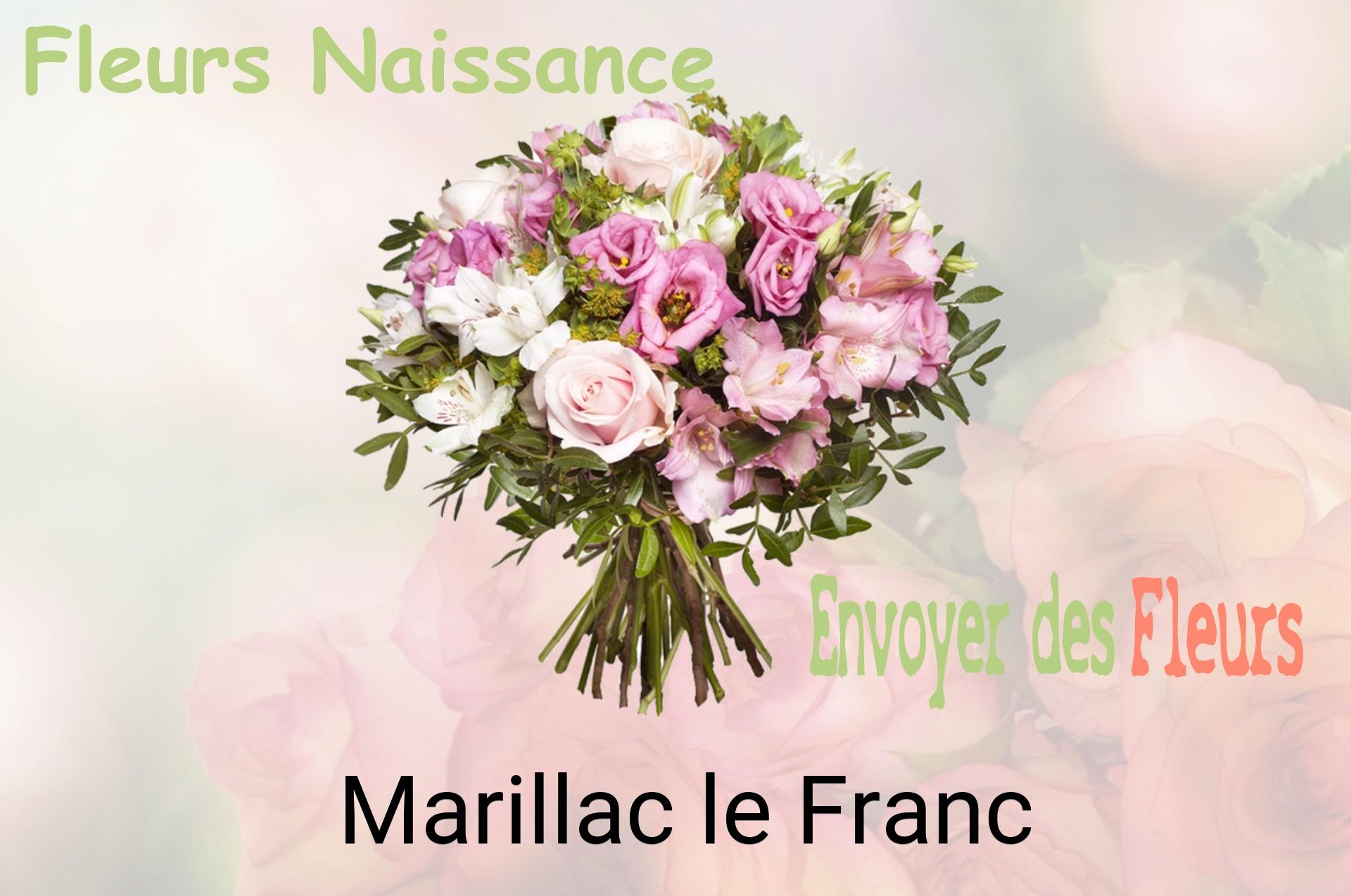 Bouquet de fleurs de naissance livré à Marillac-le-Franc